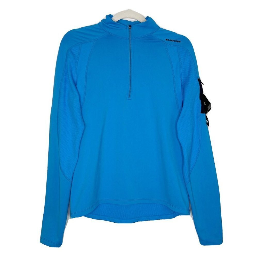 Sugoi Cycling Pullover Top Women’s Size‎ Large Blue 1/2 Zip